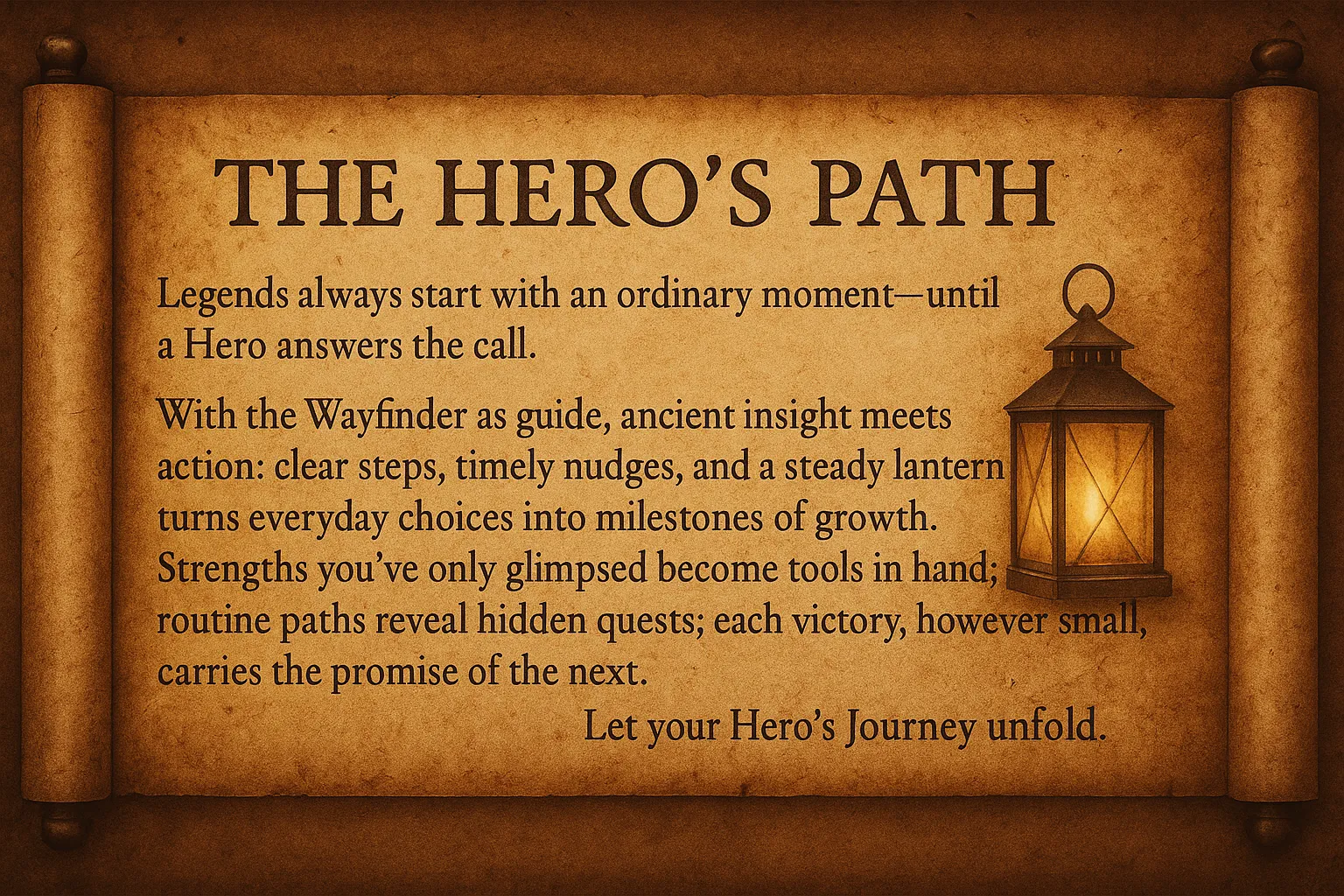 The Hero's Path Scroll